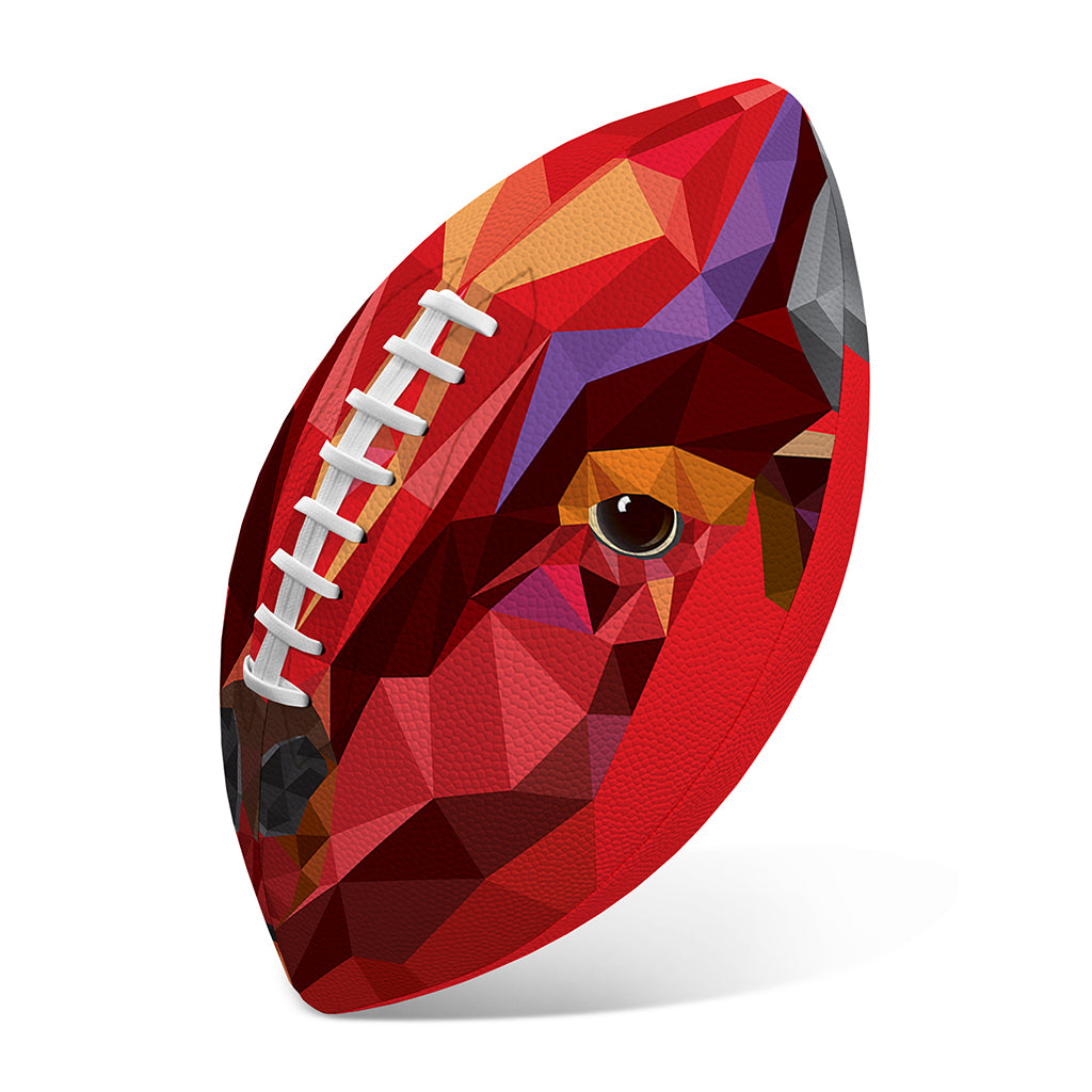 Geometric Bull Skull Print Rugby Ball
