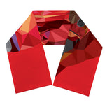 Geometric Bull Skull Print Scarf