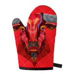Geometric Bull Skull Print Single Oven Mitt