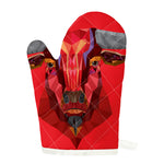 Geometric Bull Skull Print Single Oven Mitt