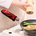 Geometric Bull Skull Print Skillet Handle Cover