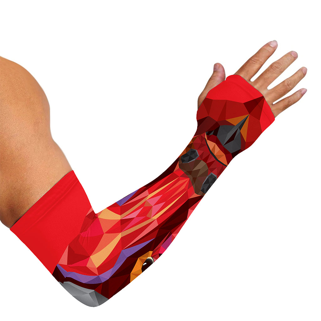 Geometric Bull Skull Print Sun Protection Arm Sleeves