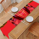 Geometric Bull Skull Print Table Runner