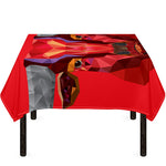 Geometric Bull Skull Print Tablecloth