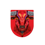 Geometric Bull Skull Print Toilet Lid Cover