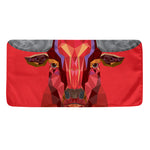 Geometric Bull Skull Print Towel