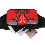 Geometric Bull Skull Print Waist Bag