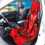 Geometric Bull Skull Print Waterproof Car Seat Cover