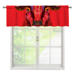 Geometric Bull Skull Print Window Valance