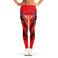 Geometric Bull Skull Print Women's Leggings