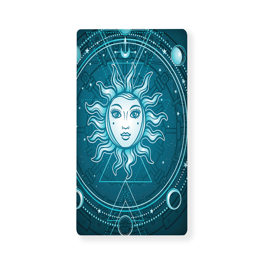 Geometric Celestial Sun And Moon Print Baby Crib Sheet