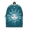Geometric Celestial Sun And Moon Print School Backpack