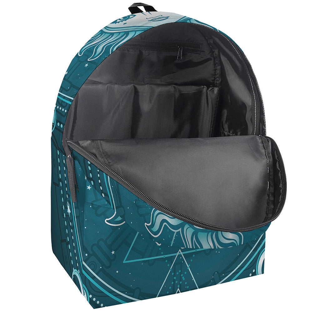Geometric Celestial Sun And Moon Print Backpack
