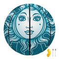 Geometric Celestial Sun And Moon Print Basketball