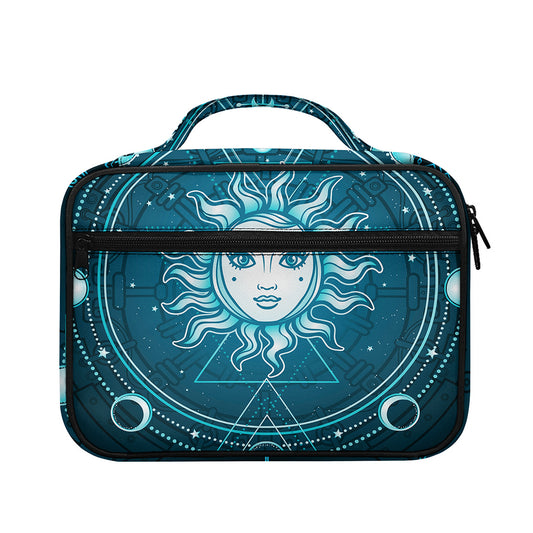 Geometric Celestial Sun And Moon Print Briefcase Bible Bag