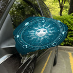 Geometric Celestial Sun And Moon Print Car Side Mirror Covers
