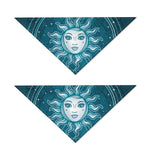 Geometric Celestial Sun And Moon Print Dog Bandana