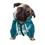 Geometric Celestial Sun And Moon Print Dog Zip Up Hoodie