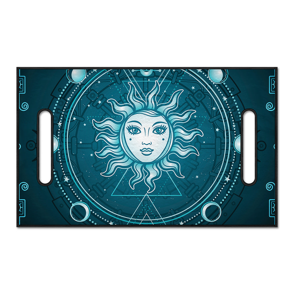 Geometric Celestial Sun And Moon Print Golf Cart Seat Cover