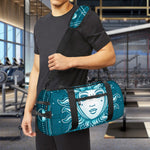 Geometric Celestial Sun And Moon Print Gym Bag
