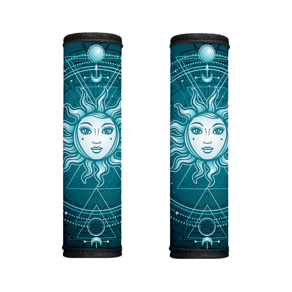 Geometric Celestial Sun And Moon Print Handle Covers