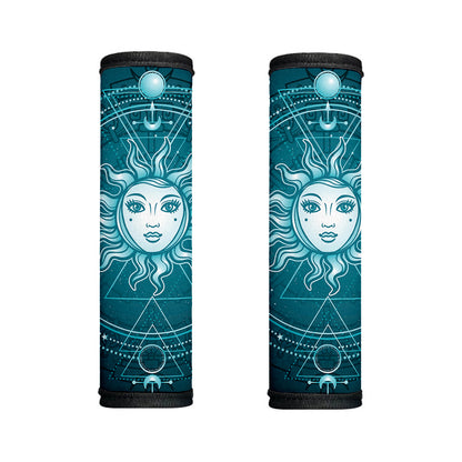 Geometric Celestial Sun And Moon Print Handle Covers