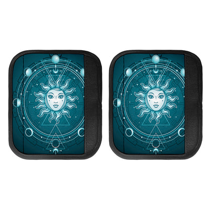 Geometric Celestial Sun And Moon Print Handle Covers