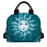 Geometric Celestial Sun And Moon Print Insulated Lunch Bag