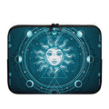 Geometric Celestial Sun And Moon Print Laptop Sleeve