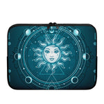 Geometric Celestial Sun And Moon Print Laptop Sleeve