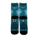 Geometric Celestial Sun And Moon Print Long Socks