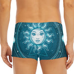 Geometric Celestial Sun And Moon Print Men's Short Boxer Briefs