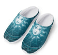 Geometric Celestial Sun And Moon Print Mesh Casual Shoes
