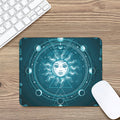 Geometric Celestial Sun And Moon Print Mouse Pad