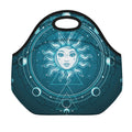 Geometric Celestial Sun And Moon Print Neoprene Lunch Bag