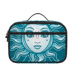 Geometric Celestial Sun And Moon Print Portable Lunch Bag