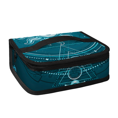 Geometric Celestial Sun And Moon Print Small Lunch Bag