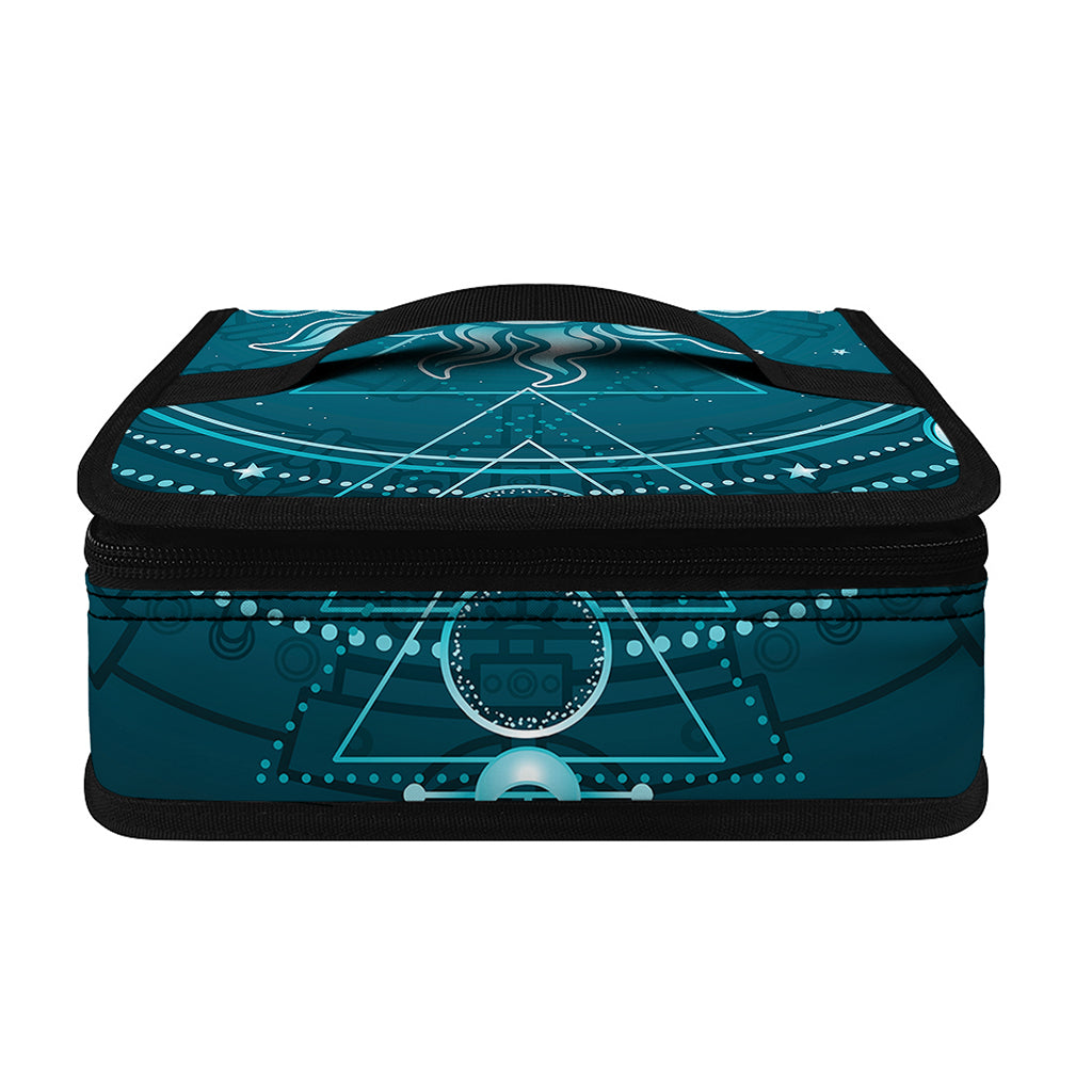 Geometric Celestial Sun And Moon Print Small Lunch Bag
