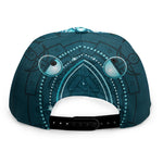 Geometric Celestial Sun And Moon Print Snapback Cap