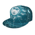Geometric Celestial Sun And Moon Print Snapback Cap