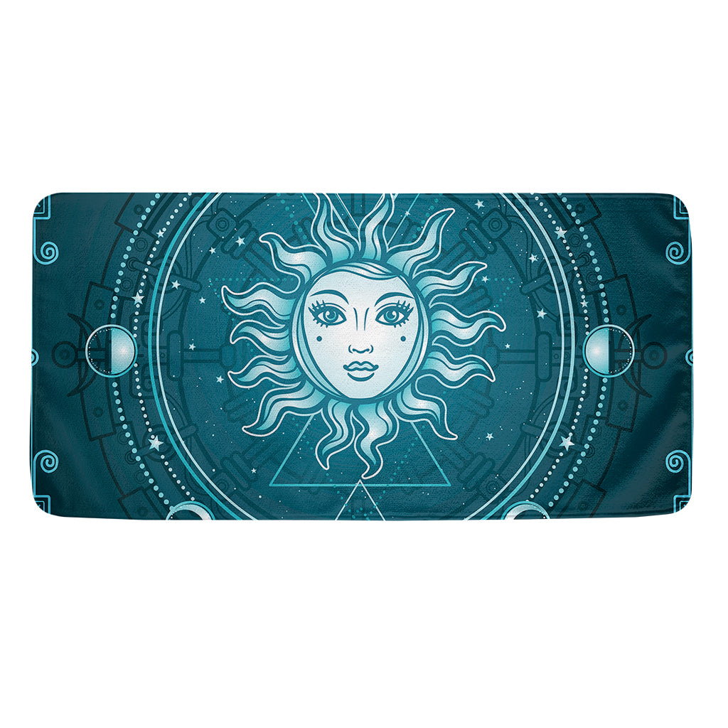 Geometric Celestial Sun And Moon Print Towel