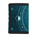 Geometric Celestial Sun And Moon Print Trifold Wallet
