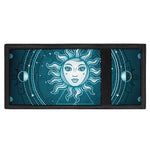 Geometric Celestial Sun And Moon Print Trifold Wallet