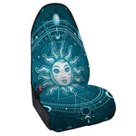 Geometric Celestial Sun And Moon Print Waterproof Car Seat Cover