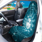 Geometric Celestial Sun And Moon Print Waterproof Car Seat Cover
