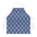 Geometric Denim Jeans Pattern Print Adjustable Apron