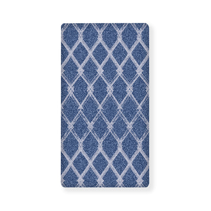Geometric Denim Jeans Pattern Print Baby Crib Sheet
