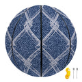 Geometric Denim Jeans Pattern Print Basketball