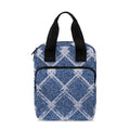 Geometric Denim Jeans Pattern Print Bible Tote Bag