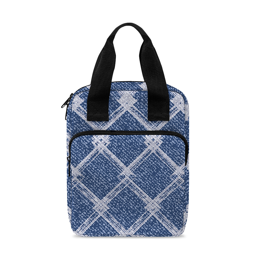 Geometric Denim Jeans Pattern Print Bible Tote Bag